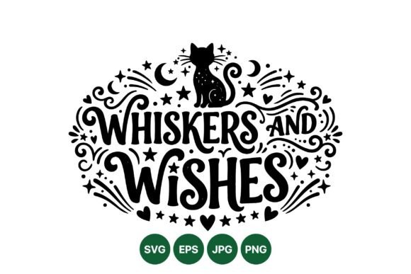 Whiskers and Wishes Cat Design